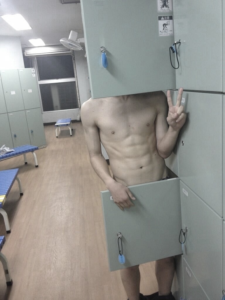 Young Man In The Locker Room Boy Post Blog About Free